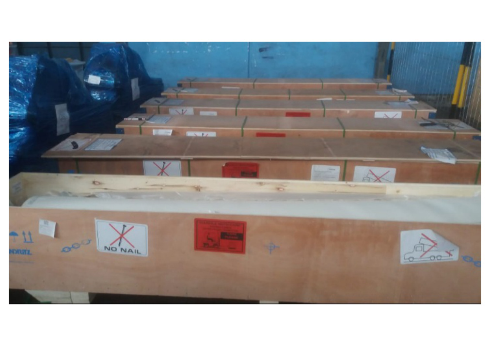 Packed cargo prepared for shipment – PT Avian Maju Indonesia